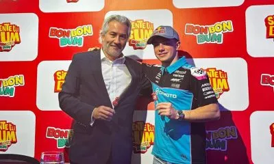David Alonso, piloto de Moto2, es embajador de Bon Bon Bum